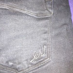 black low rise express jeans